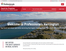 Tablet Screenshot of professionalsharrington.com.au